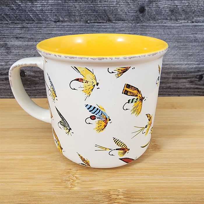 Fishing Lures Coffee Mug Ceramic Embossed Tea Cup Father’s Day Gift by Blue Sky