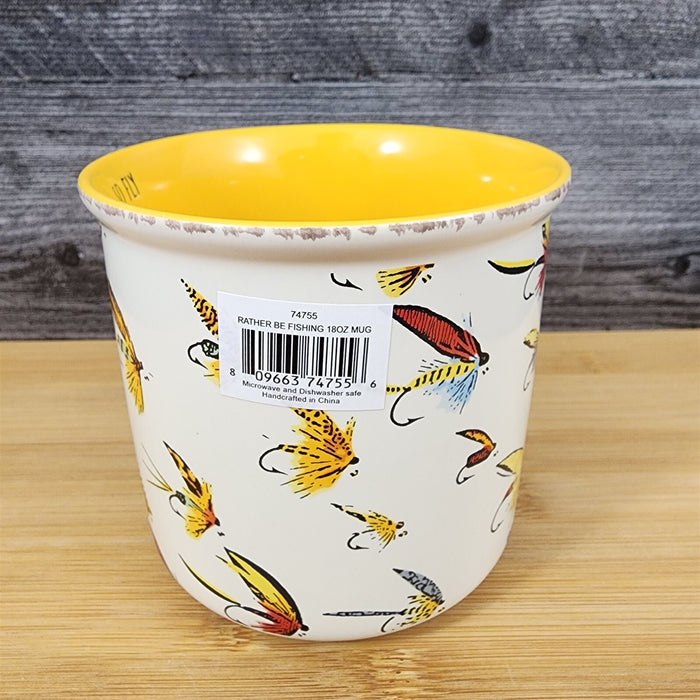 Fishing Lures Coffee Mug Ceramic Embossed Tea Cup Father’s Day Gift by Blue Sky