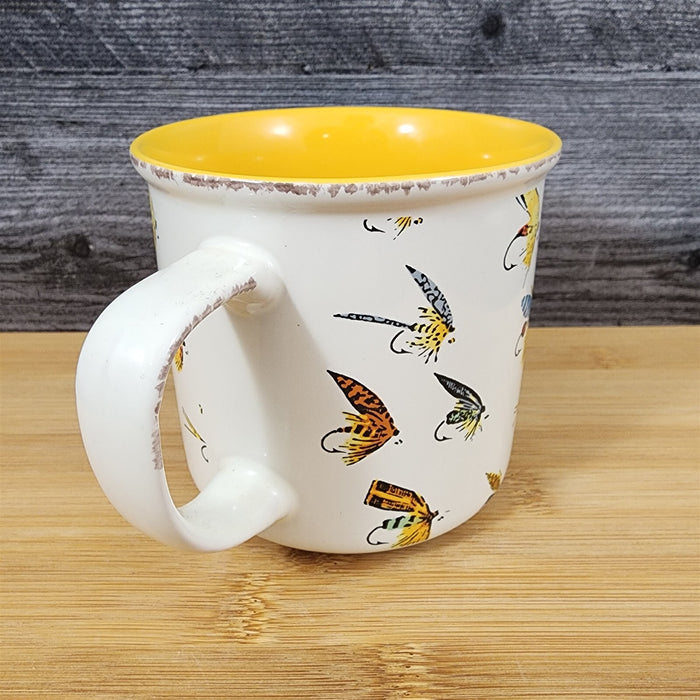 Fishing Lures Coffee Mug Ceramic Embossed Tea Cup Father’s Day Gift by Blue Sky
