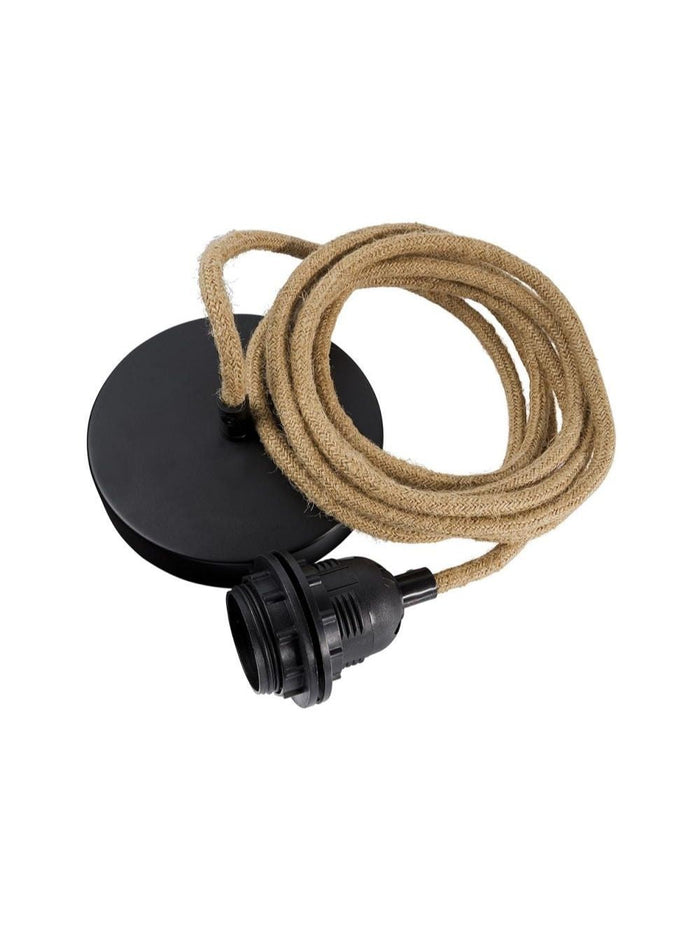 FITTING LAMPS CEILING - NATURAL BLACK - 1 FITTING