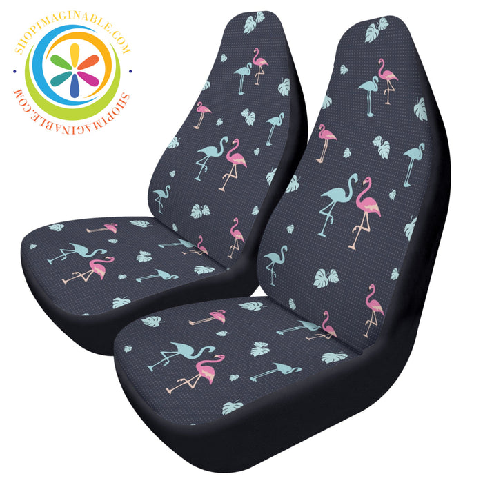 Flamingo Love Cloth Car Seat Covers Cover