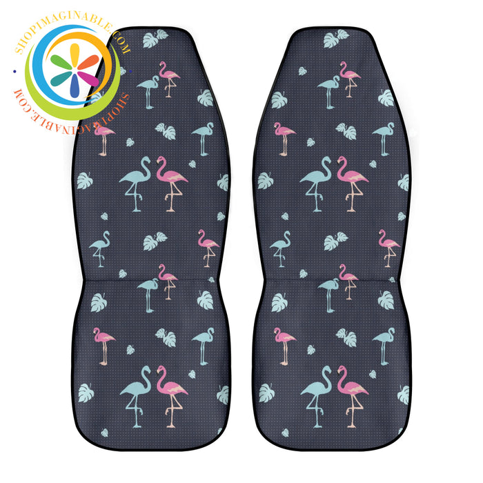 Flamingo Love Cloth Car Seat Covers Cover