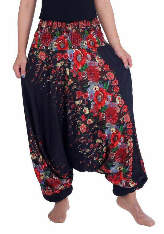 Floral Harem Pants - Lannaclothesdesign Shop