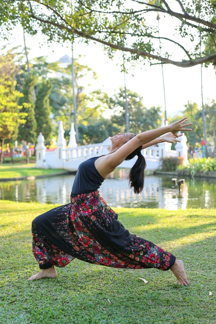 Floral Harem Pants - Lannaclothesdesign Shop