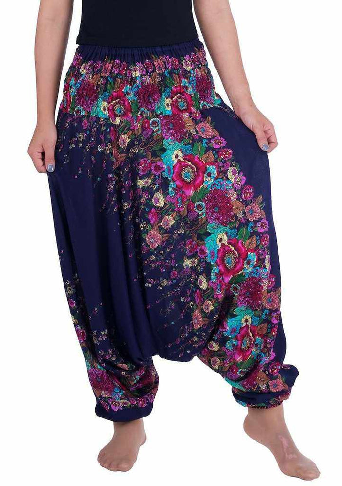 Floral Harem Pants - Lannaclothesdesign Shop