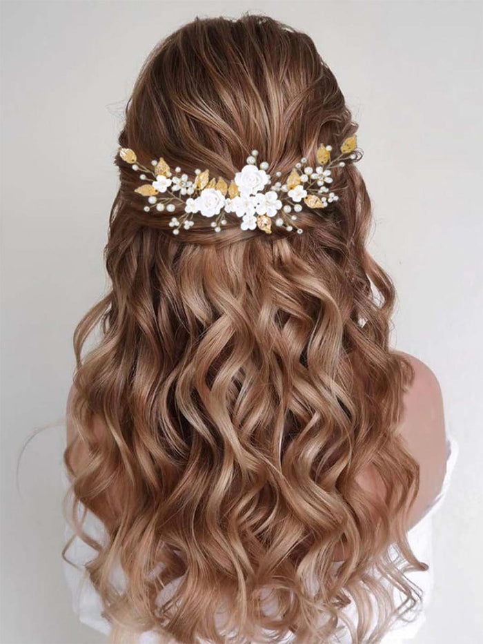 Flower Vine Pearl Headdress