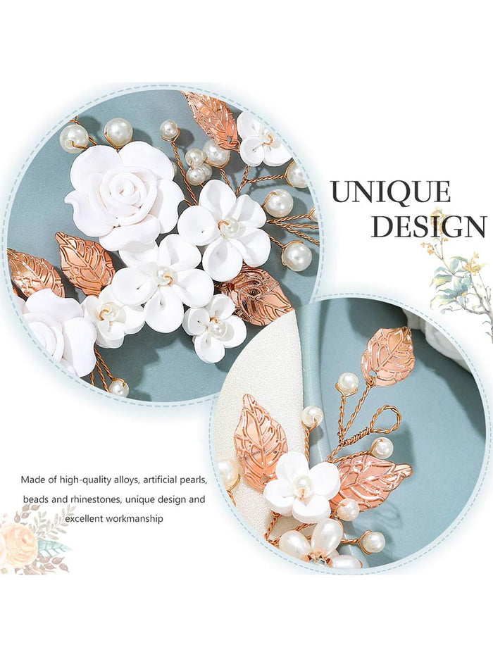 Flower Vine Pearl Headdress