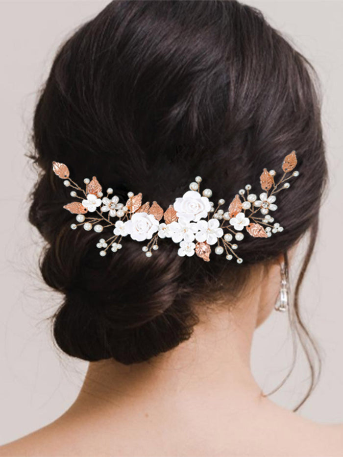 Flower Vine Pearl Headdress