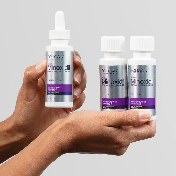 FOLIGAIN® Minoxidil 2% Hair Regrowth Treatment For Women 12 Month Supply