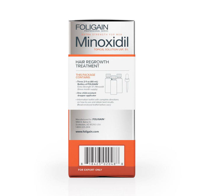 FOLIGAIN® Minoxidil 5% Hair Regrowth Treatment For Men 6 Month Supply