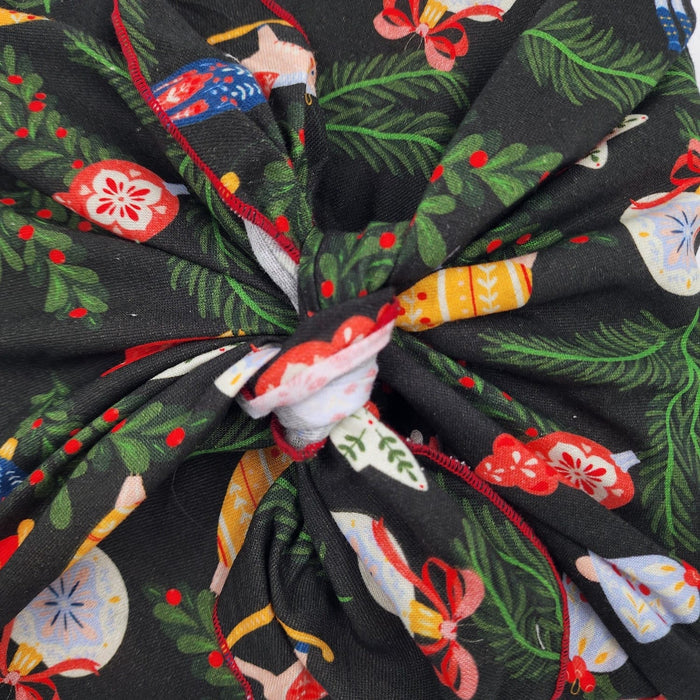 Waste Free Celebrations Folk Julepynt Furoshiki Gift Wraps - Set of 4