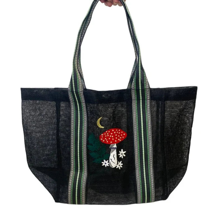 FORAGE BLACK RECYLCLED SHOPPER