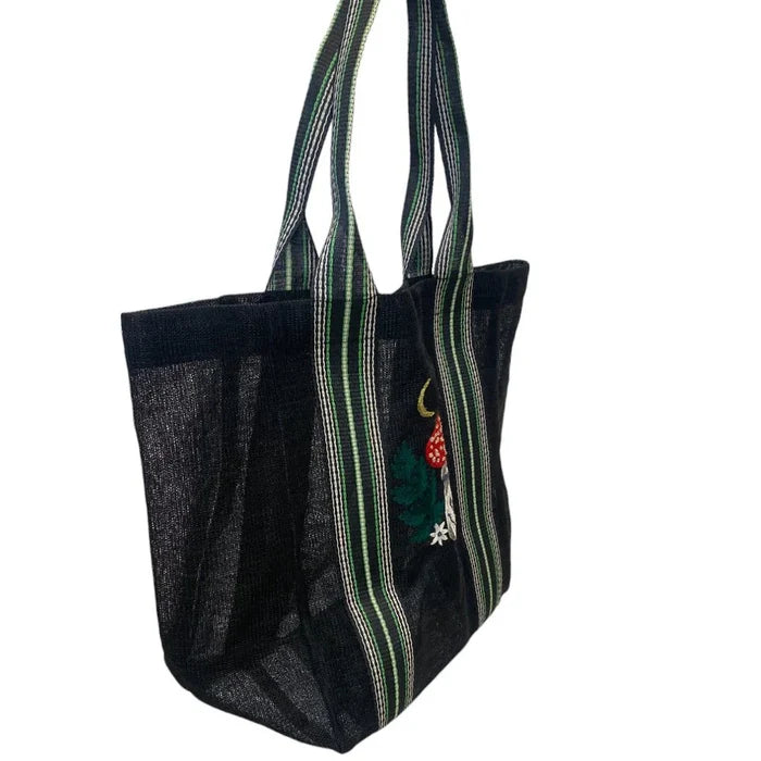 FORAGE BLACK RECYLCLED SHOPPER