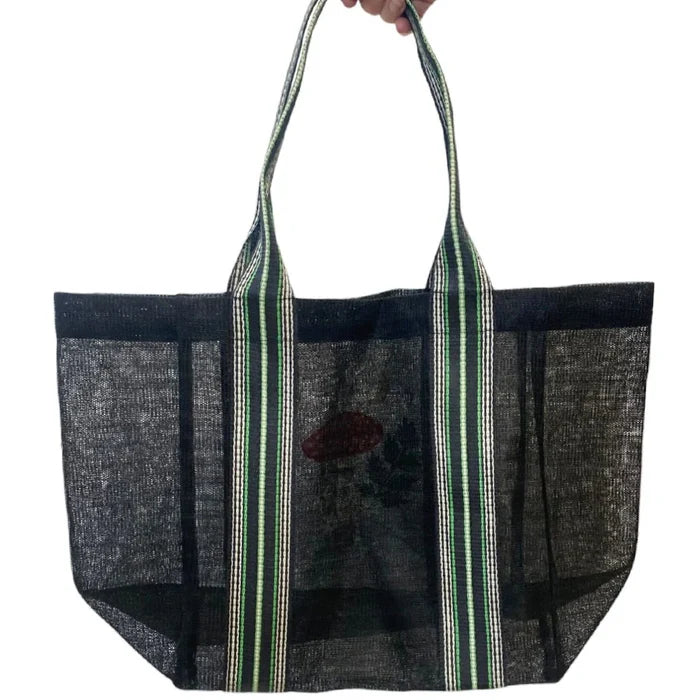 FORAGE BLACK RECYLCLED SHOPPER