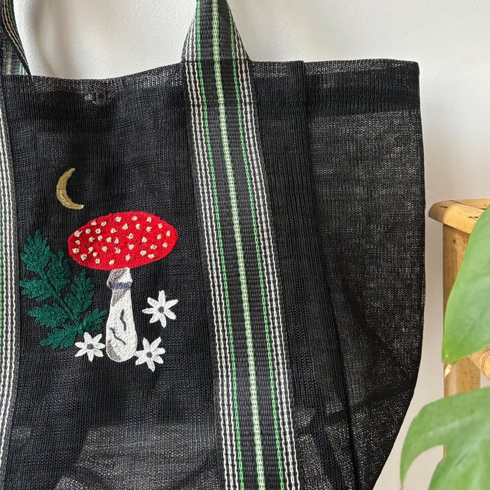 FORAGE BLACK RECYLCLED SHOPPER