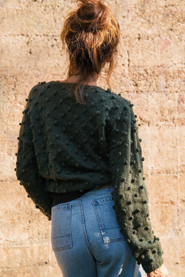 Francis Wool Sweater in Emerald