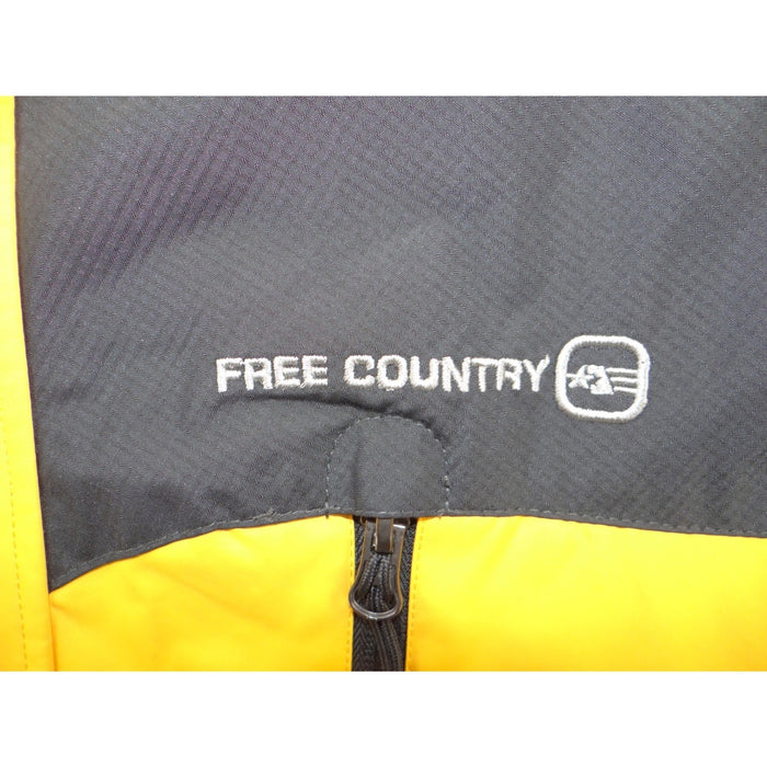 Free Country FCXtreme Mens Yellow Grey Hooded Ski Jacket Fleece Lined Small7