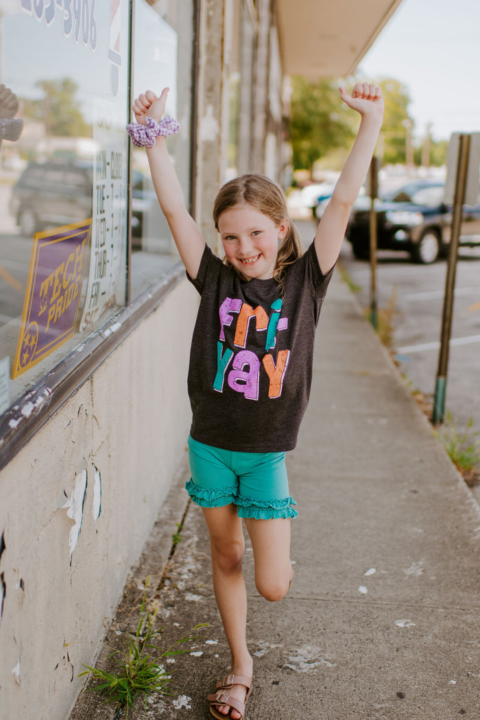 FRI-YAY {Dark Heather Grey} Adults & Littles