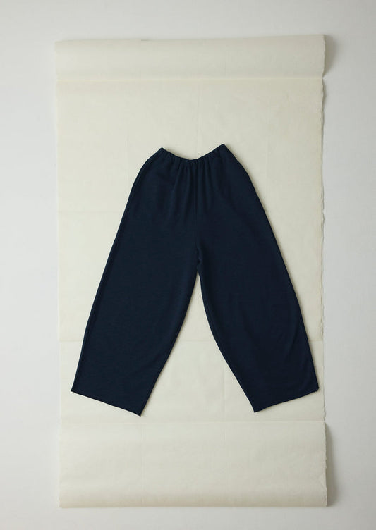 Full Length Loopback Jersey Trousers | Midnight