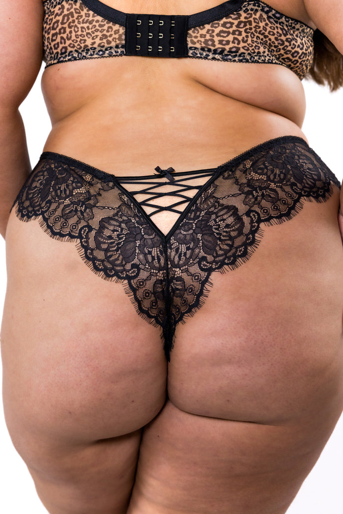 LILUNDERWEAR Gaïa Brésilienne Léopard - culotte brésilienne vue ensemble