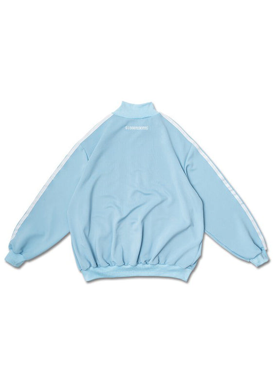 ACDC Rag Game Over Pastel Blue Jersey Oversized Jacket — back view