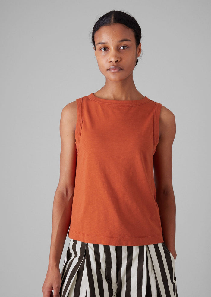 Garment Dyed Cotton Tank Top | Ginger Nut
