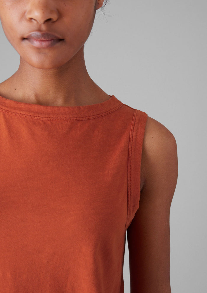 Garment Dyed Cotton Tank Top | Ginger Nut