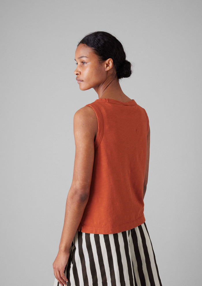 Garment Dyed Cotton Tank Top | Ginger Nut