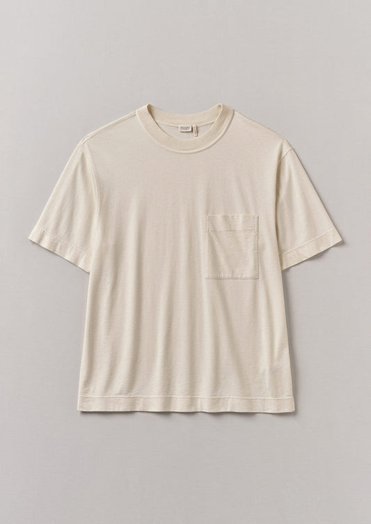 Garment Dyed Organic Cotton Tee | Ecru