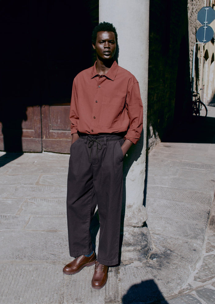 Garment Dyed Oxford Shirt | Cinnamon
