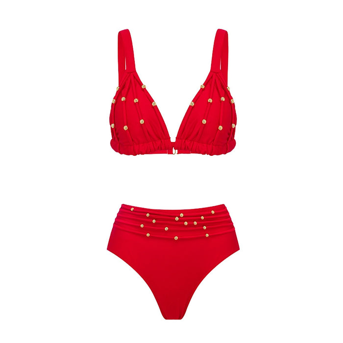 Garnet Glow Bikini  - Red