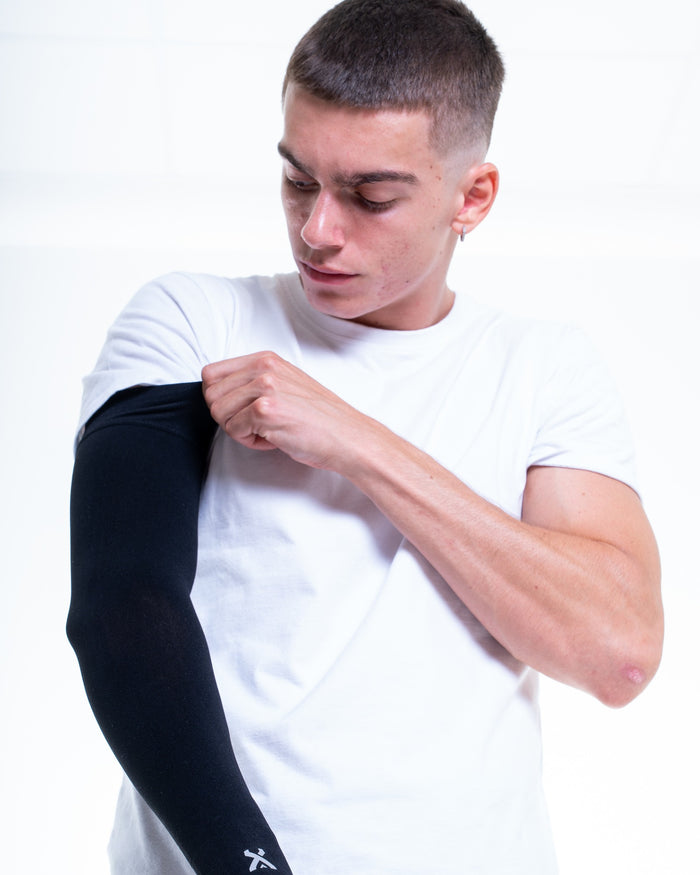 GEARXPro Arm Sleeve Compression Black - dettaglio applicazione