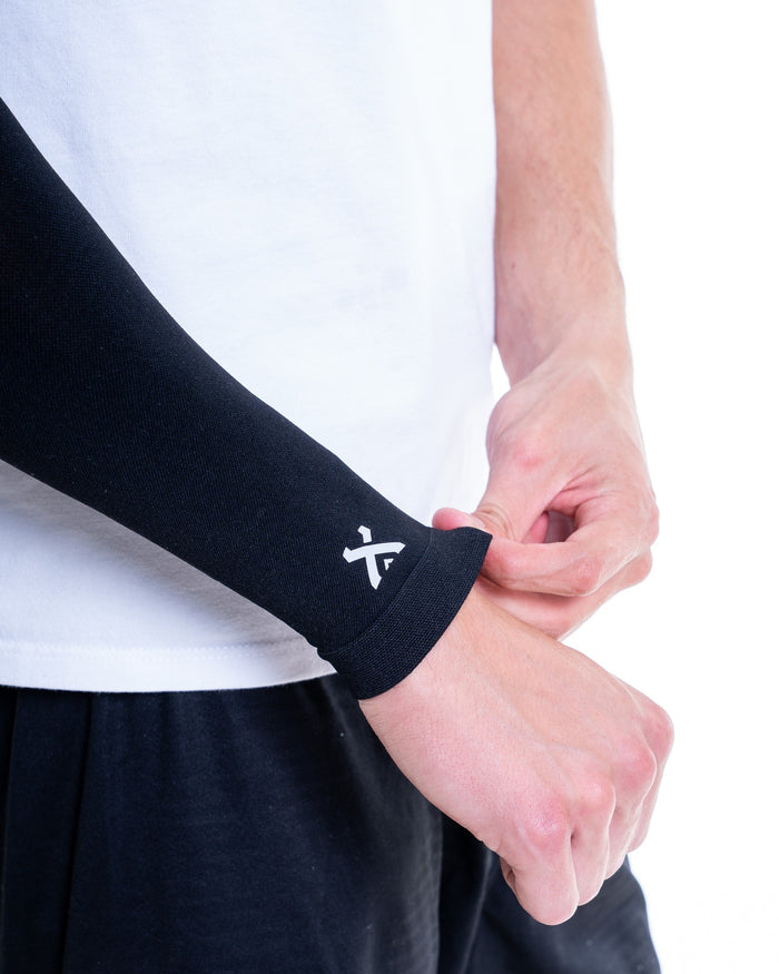 GEARXPro Arm Sleeve Compression Black - dettaglio vestibilita e tessuto