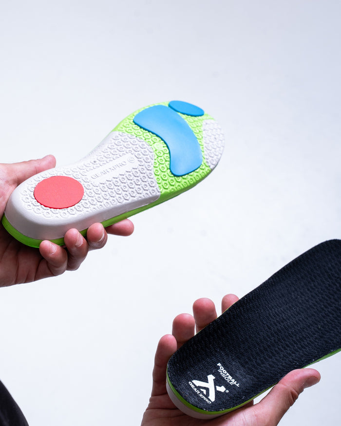 GEARXPro Football Insole - lato superiore e inferiore