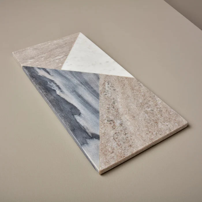 GEOMETRIC MARBLE RECTANGULAR BOARD