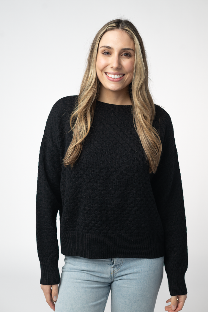 Gianna Pullover Sweater - Black