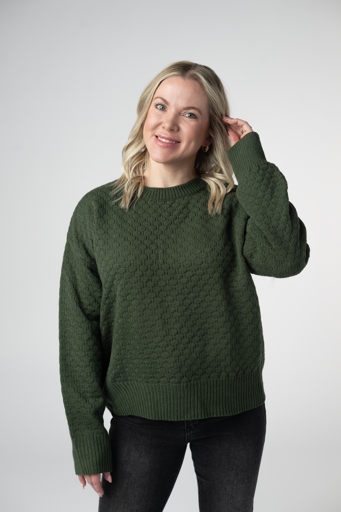 Gianna Pullover Sweater - Olive