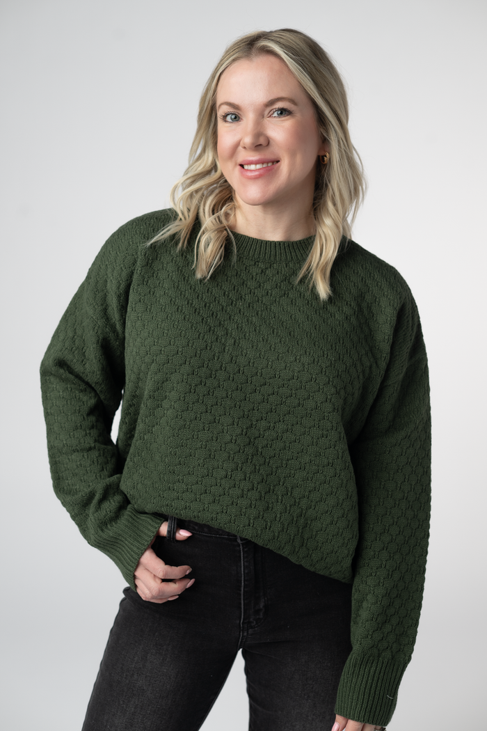 Gianna Pullover Sweater - Olive