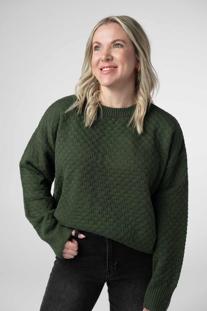 Gianna Pullover Sweater - Olive