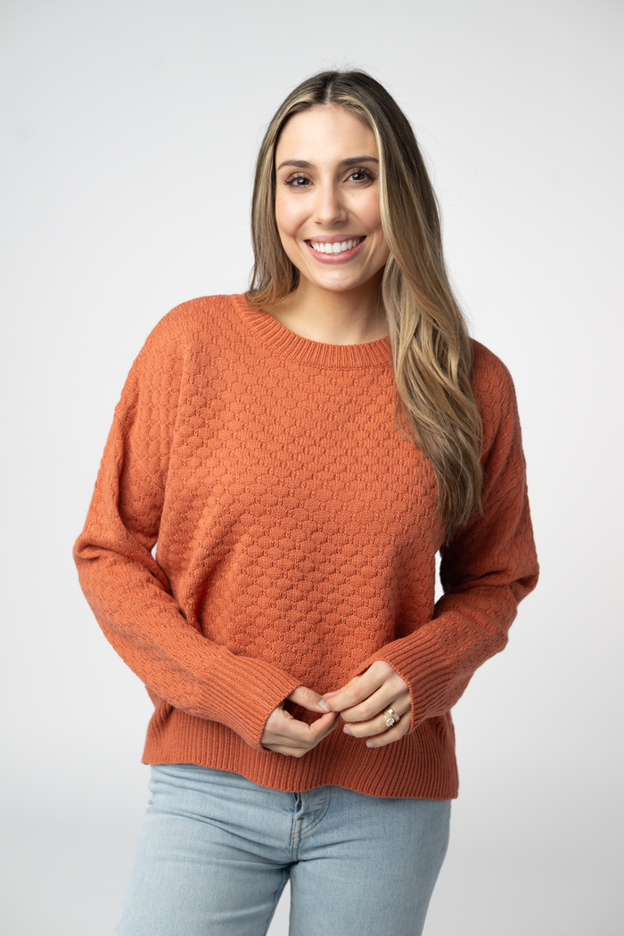Gianna Pullover Sweater - Pumpkin