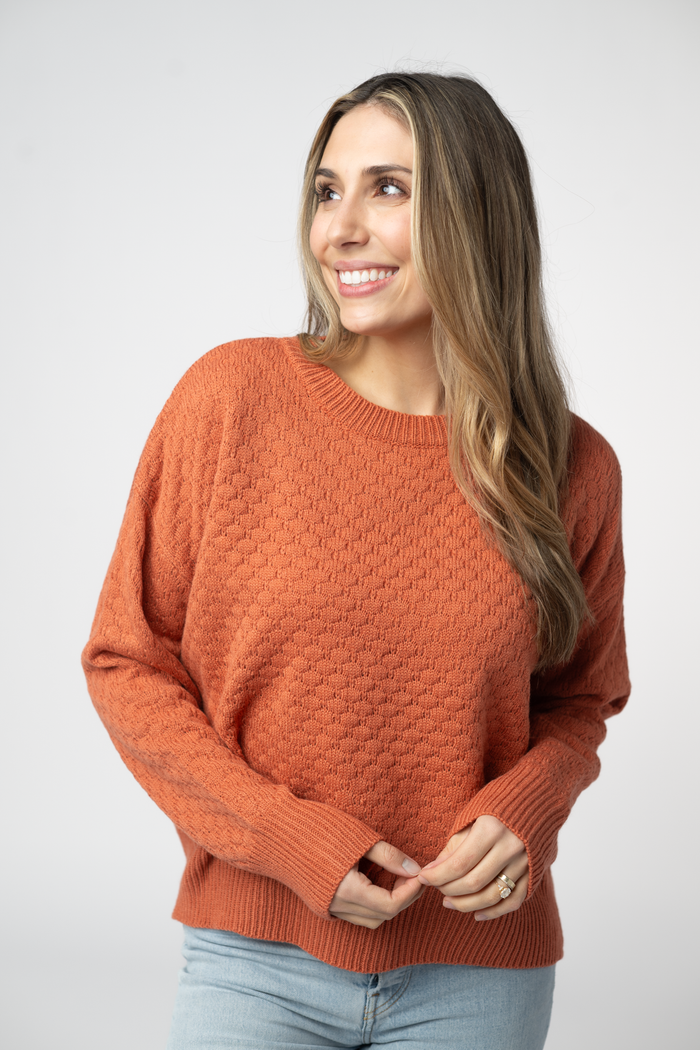Gianna Pullover Sweater - Pumpkin