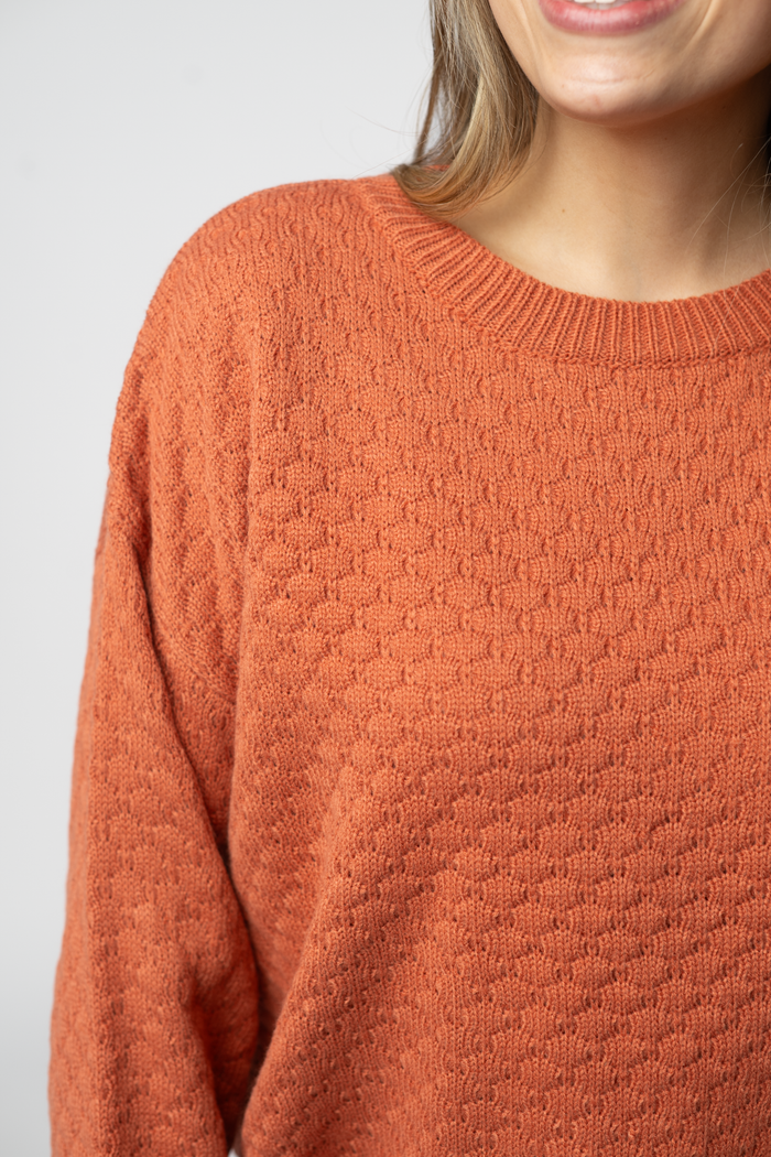 Gianna Pullover Sweater - Pumpkin
