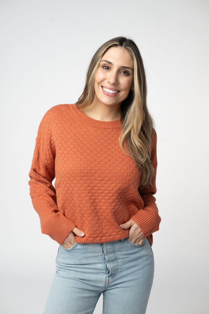 Gianna Pullover Sweater - Pumpkin