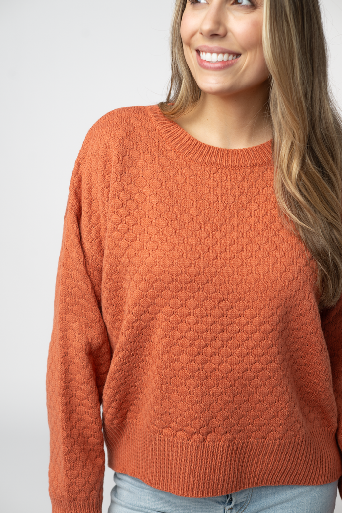 Gianna Pullover Sweater - Pumpkin
