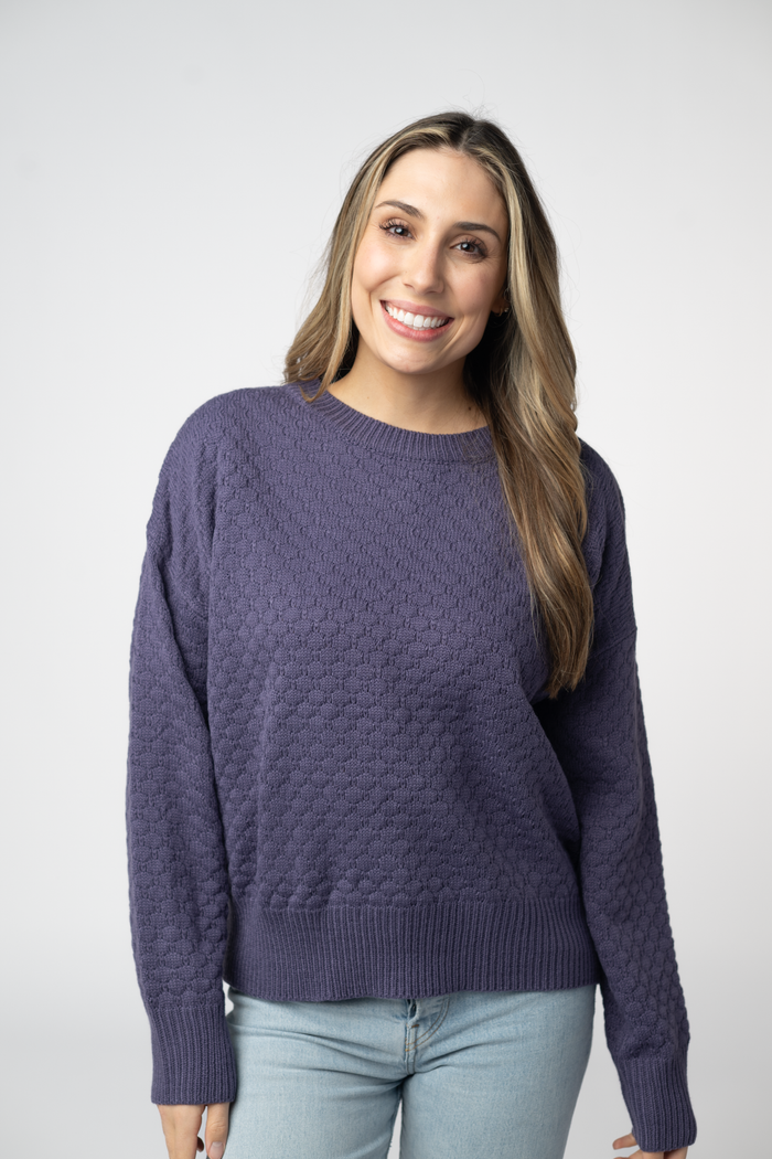 Gianna Pullover Sweater - Slate Blue