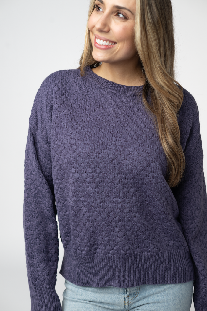 Gianna Pullover Sweater - Slate Blue
