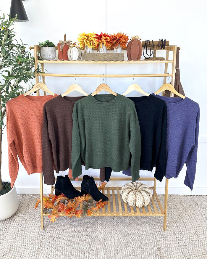 Gianna Pullover Sweater - Slate Blue