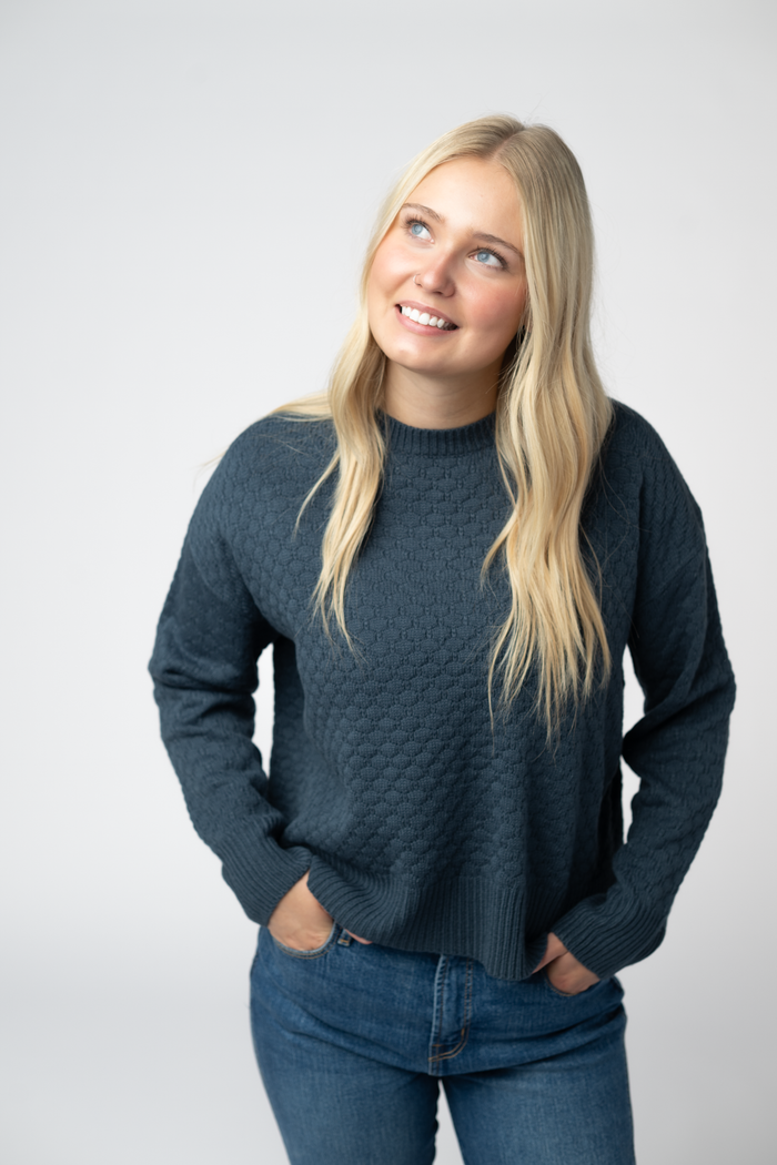 Gianna Pullover Sweater - Teal