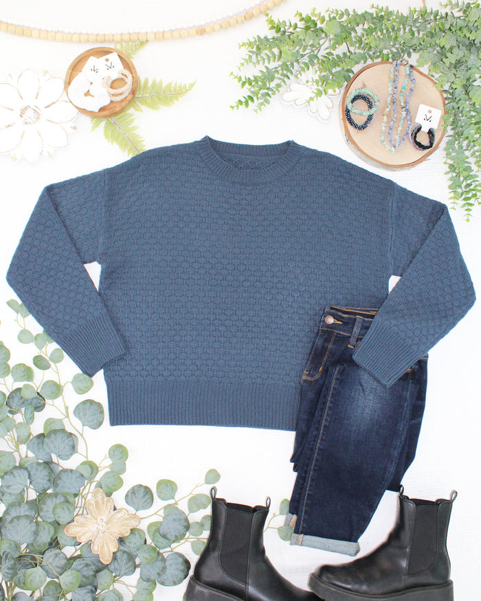 Gianna Pullover Sweater - Teal