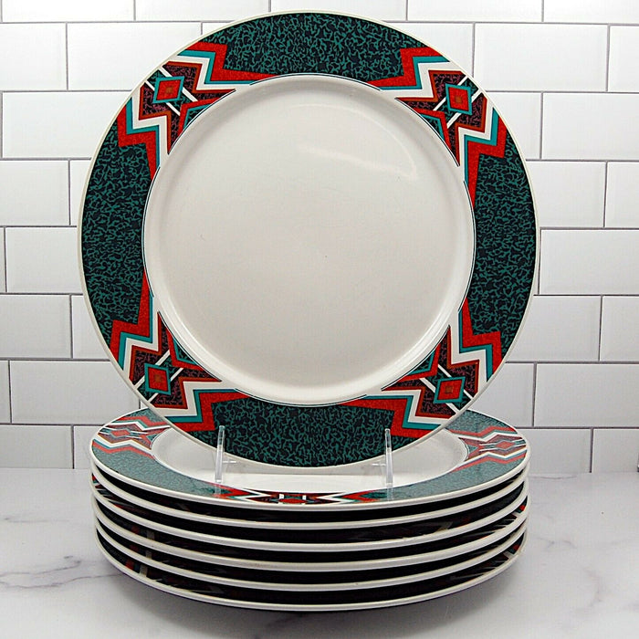 Gibson Designs Mojave Set of 7 Dinner Plate Diameter 10 3/4 inch (27cm)